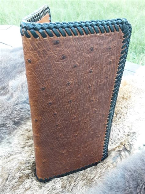 Genuine Ostrich Leather Wallet Luxury Mens Leather Wallet | Etsy