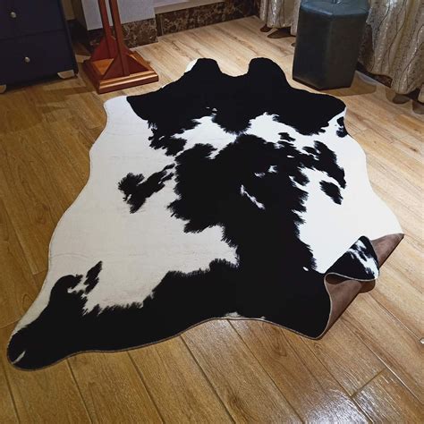 Large Cowhide Rug Black and White Cowhide Rug Large Cow Skin - Etsy