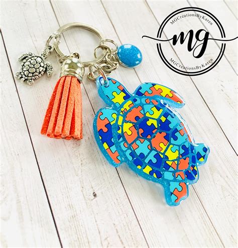 Turtle Keychain Turtle Keyring Turtle Key Holder Turtle Key - Etsy