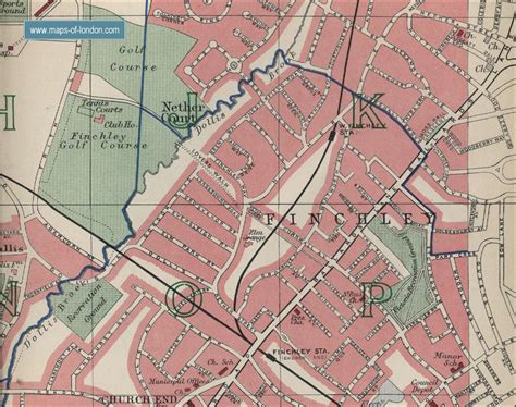 Map of Finchley, London