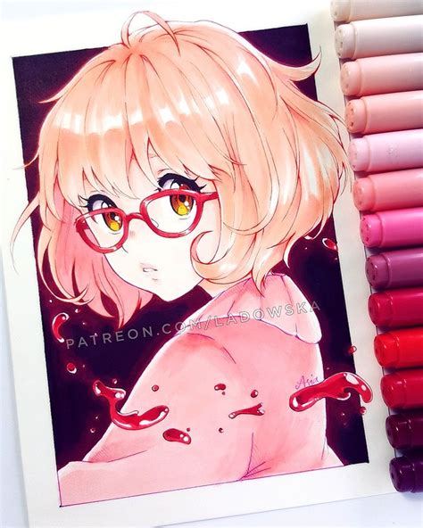 Mirai by Ladowska Copic Drawings, Anime Drawings Sketches, Anime Sketch, Cute Drawings ...