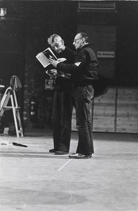 Samuel Beckett Rehearsing Endgame at Riverside Studios, London