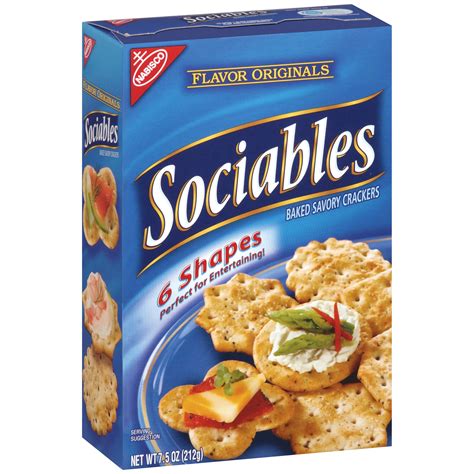 Nabisco Sociables Baked Savory Crackers - Shop Crackers & Breadsticks ...