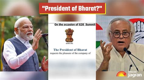 'President Of Bharat': Congress Hits Out At Centre After G20 Invite ...