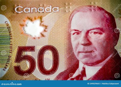 Canadian 50 Dollar Currency Stock Image - Image of finance, canadian ...