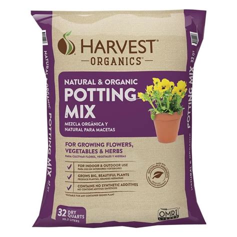 HARVEST Organic Organic Harvest Organics 32-Quart Organic Potting Soil ...