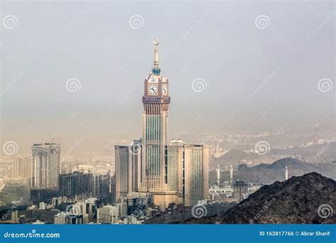 Abraj Al Bait Royal Clock Tower Makkah in Mecca, Saudi Arabia. Stock ...