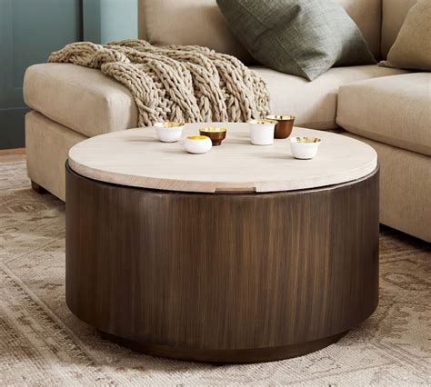 Gilman 30" Round Storage Coffee Table | Coffee table, Nesting coffee tables, Coffee table with ...