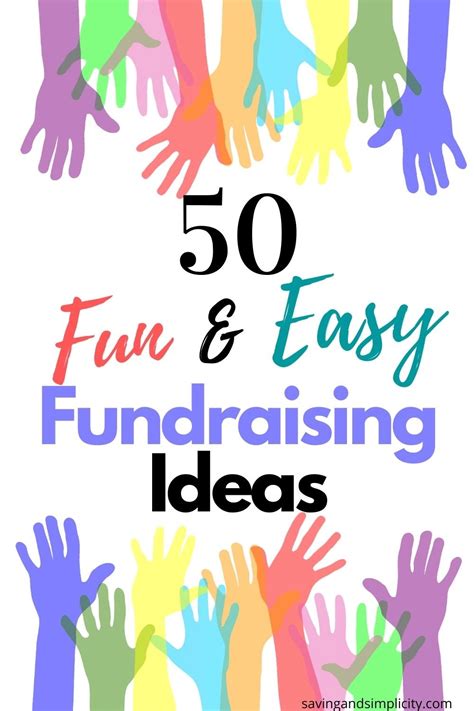 Fun and Easy Fundraising Ideas - Saving & Simplicity