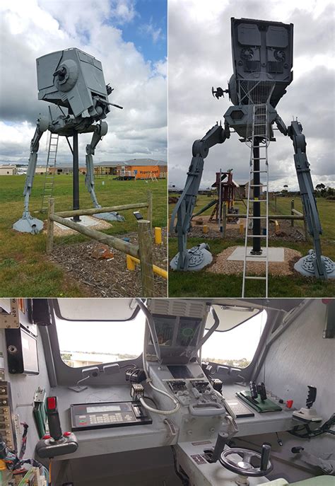 Star Wars Fanatics Build Massive AT-ST Walker from Scratch - TechEBlog