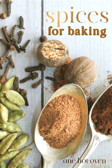 Baking With Spices {The Essential Baking Spices You Need} - One Hot Oven