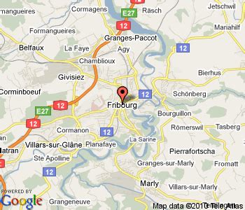 Fribourg Map - Switzerland