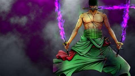 Roronoa Zoro With Three Swords Live Wallpaper