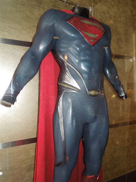 Hollywood Movie Costumes and Props: Man of Steel Superman suit on display... Original film ...