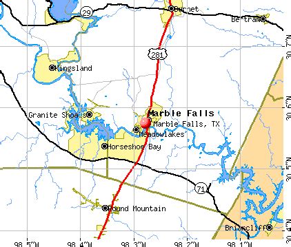 Marble Falls, Texas (TX 78654) profile: population, maps, real estate, averages, homes ...