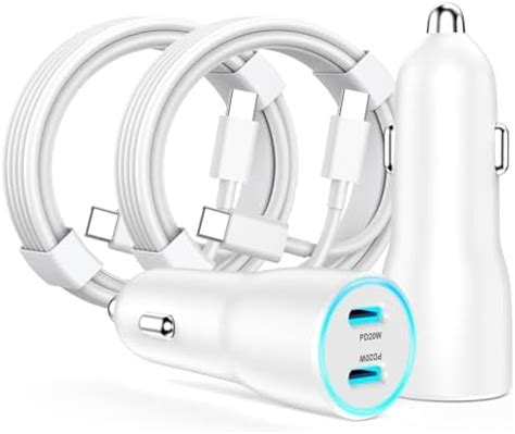 Amazon.com: 2 Pack [MFi Certified] iPhone 15 Fast Car Charger, 40W Dual ...