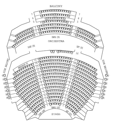 Vancouver Playhouse Seating Chart: A Visual Reference of Charts | Chart Master