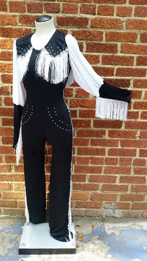 Vintage Western Dance Costume // Fringe Sleeves // Rhinestone Cowgirl | Western dance costume ...