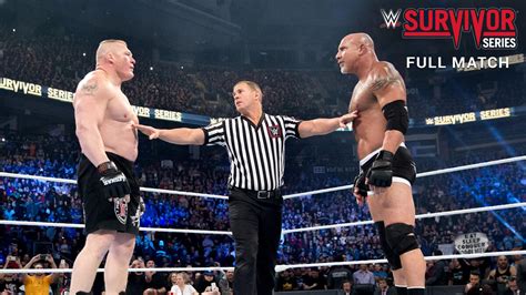 Goldberg vs. Brock Lesnar - Mega Match: Survivor Series 2016 (Full ...