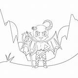 Dibujos De Demonio Para Colorear E Imprimir– ColoringOnlyCom sketch template