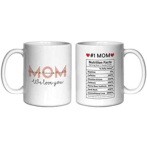 Mom Nutrition Facts Mug | 365Canvas