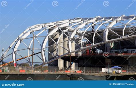 LA Rams Stadium Construction Site Editorial Stock Photo - Image of ...