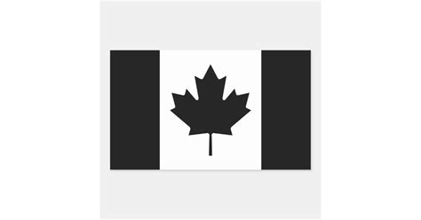 Black Canada Country Flag Sticker | Zazzle