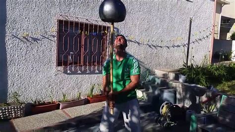 66lb Gada swinging - indian mace - YouTube