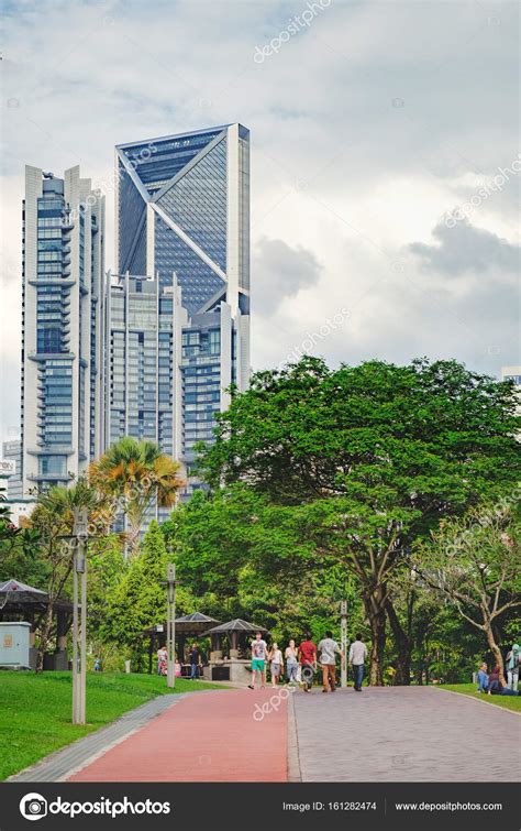 KLCC Park is public park in Kuala Lumpur, Malaysia – Stock Editorial Photo © sonatali #161282474