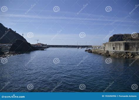 Navia Beach, in Asturias Next To the Cantabrian Sea and the River ...