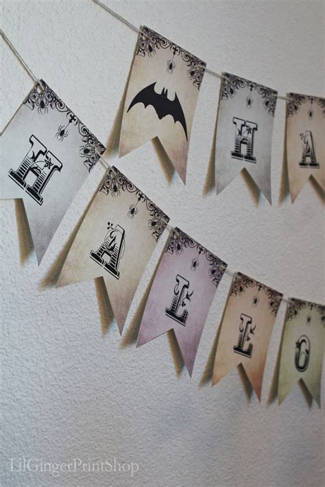 Halloween Banner, Halloween Party Banner, Printable Halloween Banner, Halloween Bunting ...