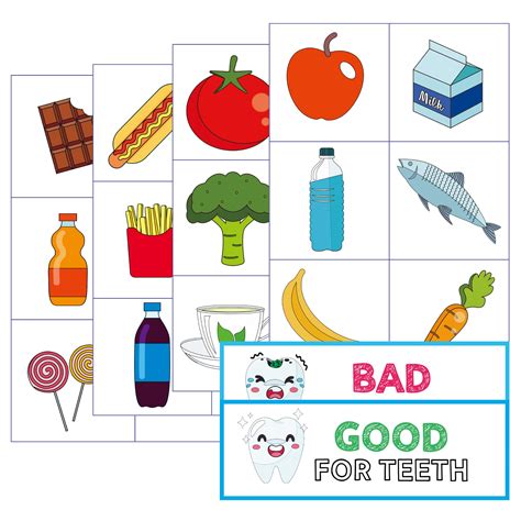 Good for teeth and bad for teeth (Sorting Activity) in 2020 | Sorting ...