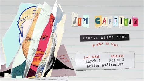 Jim Gaffigan: Barely Alive Tour, Keller Auditorium, Beaverton, March 2 ...