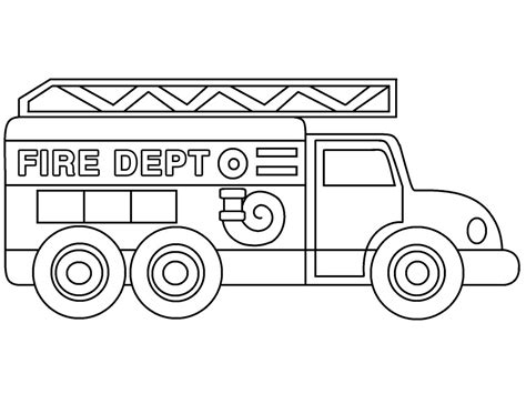 Top 20 Printable Fire Truck Coloring Pages - Online Coloring Pages