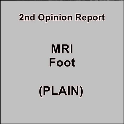 MRI Foot (Plain) – Target Radiology