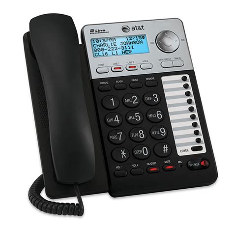 AT&T ML17929 2 Line Office Phone Caller ID Speakerphone Conference Headset Jack