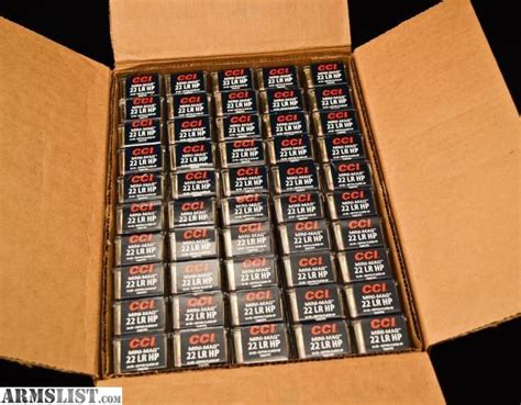 ARMSLIST - For Sale: 5000 Rounds. CCI MINI MAG .22LR HP 36GR Bulk 22 long rifle ammo. FREE ...