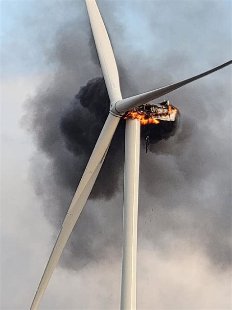 Wind turbine near Greenwood NY catches fire, see photos - THE WELLSVILLE SUN