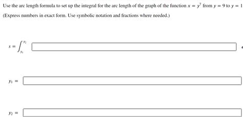 Solved Use the arc length formula to set up the integral for | Chegg.com