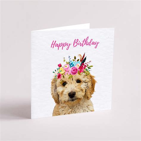 Cockapoo Birthday Card Cockapoo Greeting Card Gift - Etsy