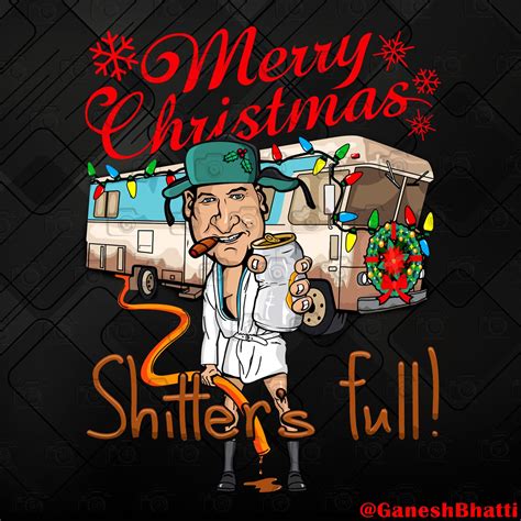 Merry Christmas Cousin Eddie Shitter's Full Png | Etsy