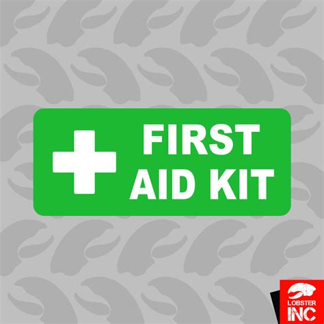 First Aid Kit Inside Sticker Self Adhesive Vinyl Emergency | Etsy Australia