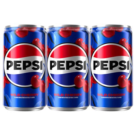 Save on Pepsi Wild Cherry Cola Soda Mini - 6 pk Order Online Delivery ...