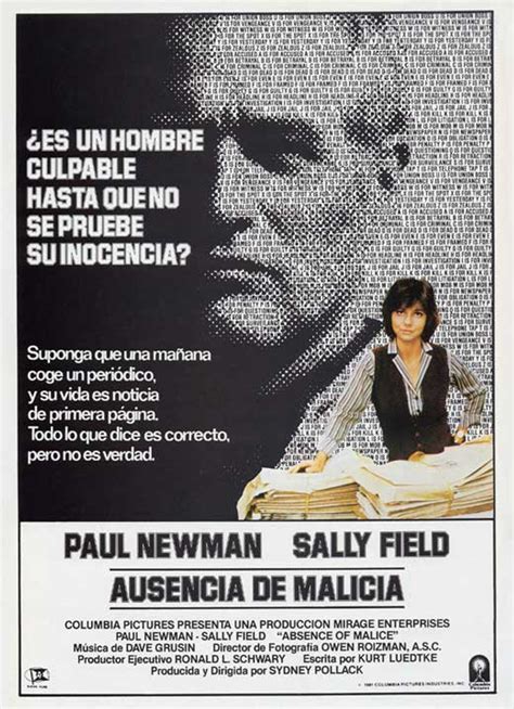 Absence of Malice Movie Poster Print (11 x 17) - Item # MOVIB33993 - Posterazzi