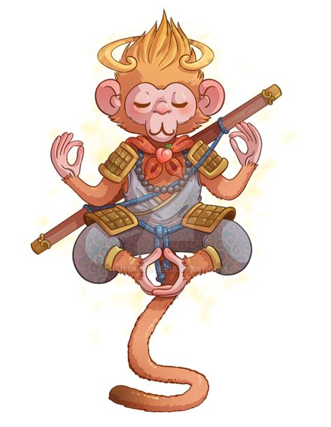 Monkey king by Fufunha on DeviantArt | Monkey art, Monkey king, Monkey illustration