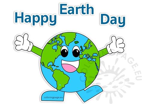 Happy Earth Day 2017 clipart – Coloring Page