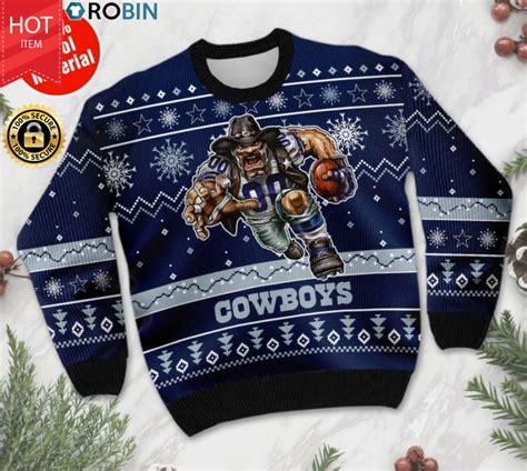 Dallas Cowboys ugly christmas sweater - RobinPlaceFabrics