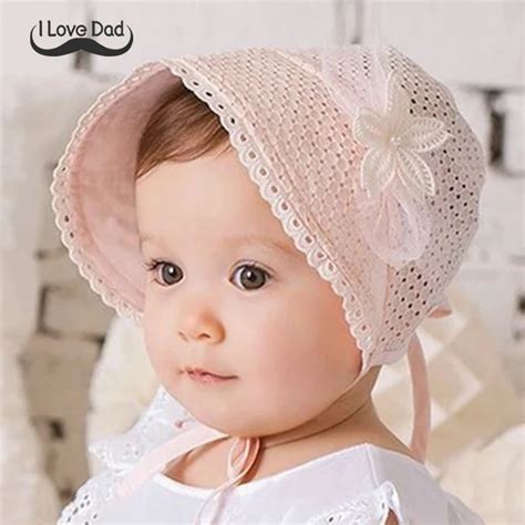 Aliexpress.com : Buy Spring Cap Summer Princess Hollow newborn Baby ...