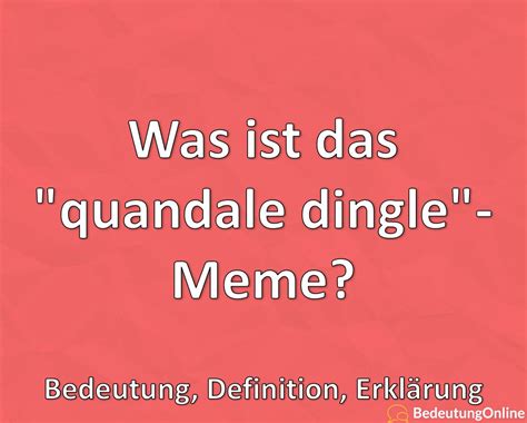 Was ist das "quandale dingle"-Meme? Bedeutung, Definition, Erklärung ...