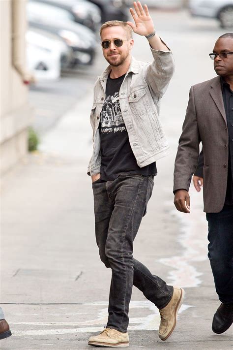 Ryan Gosling Has a Thing for Jean Jackets | Streetwear men outfits ...